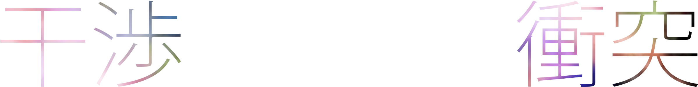 干渉 衝突
